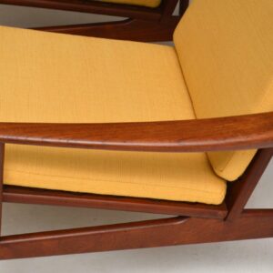 1960's Pair of Danish Teak Armchairs by Grete Jalk for Glostrup