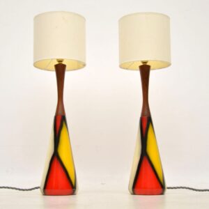 pair of vintage 1960's table lamps