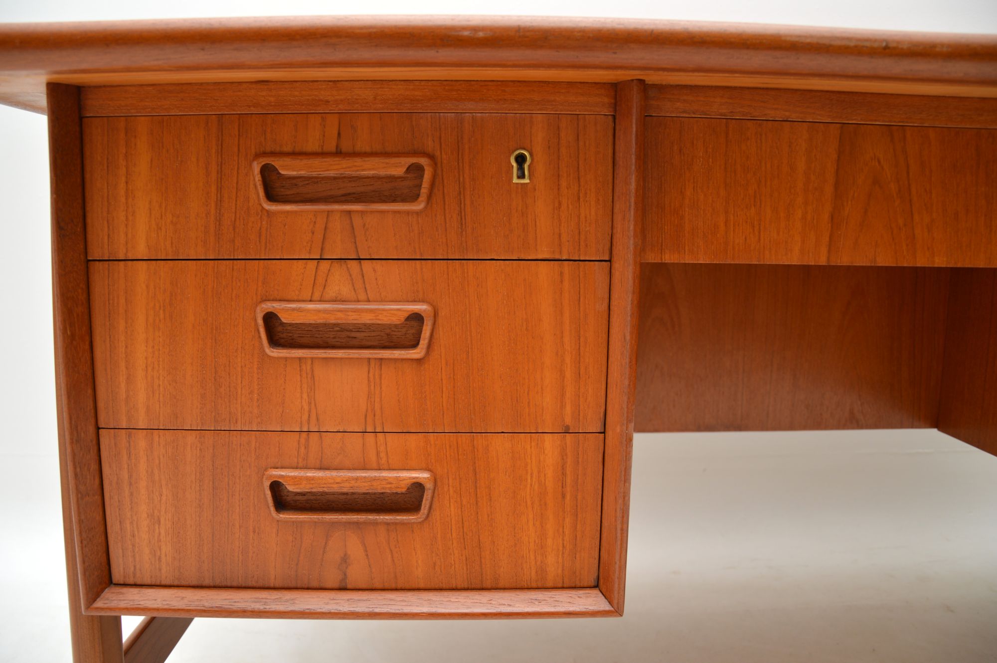 1960's Vintage Danish Teak Desk by Tibergaard Retrospective Interiors