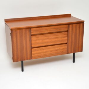 retro vintage walnut sideboard