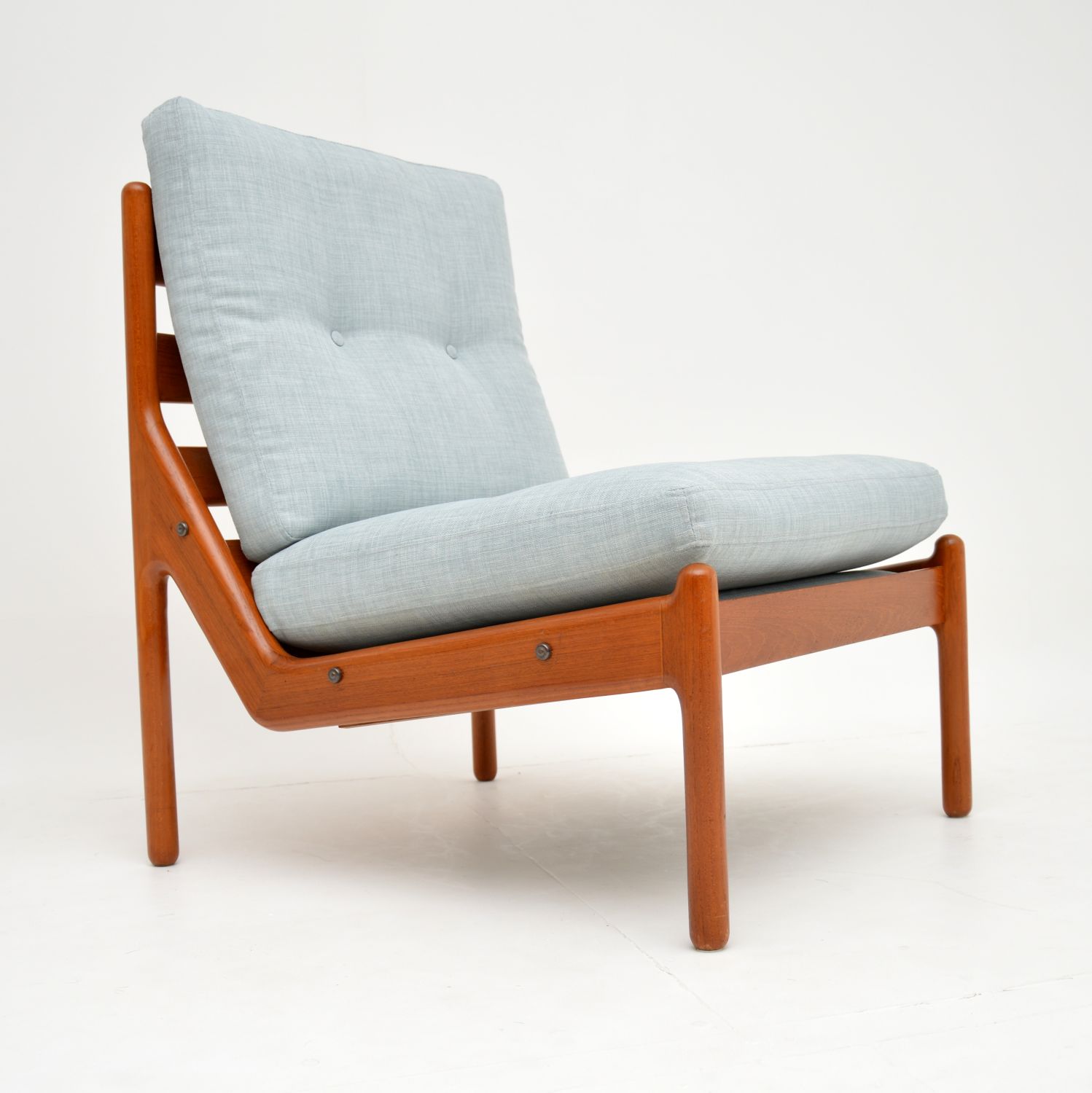 danish teak retro vintage armchair chair by illum wikkelso