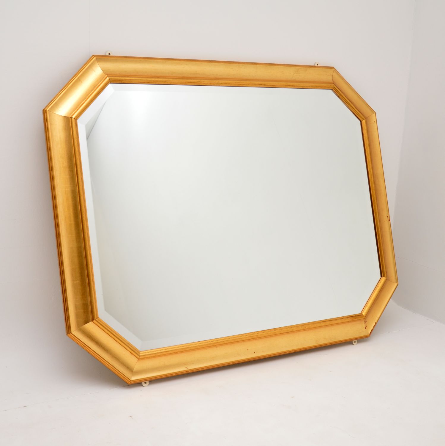 retro vintage gilt wood large mirror