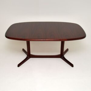 danish rosewood vintage retro extending dining table by dyrlund