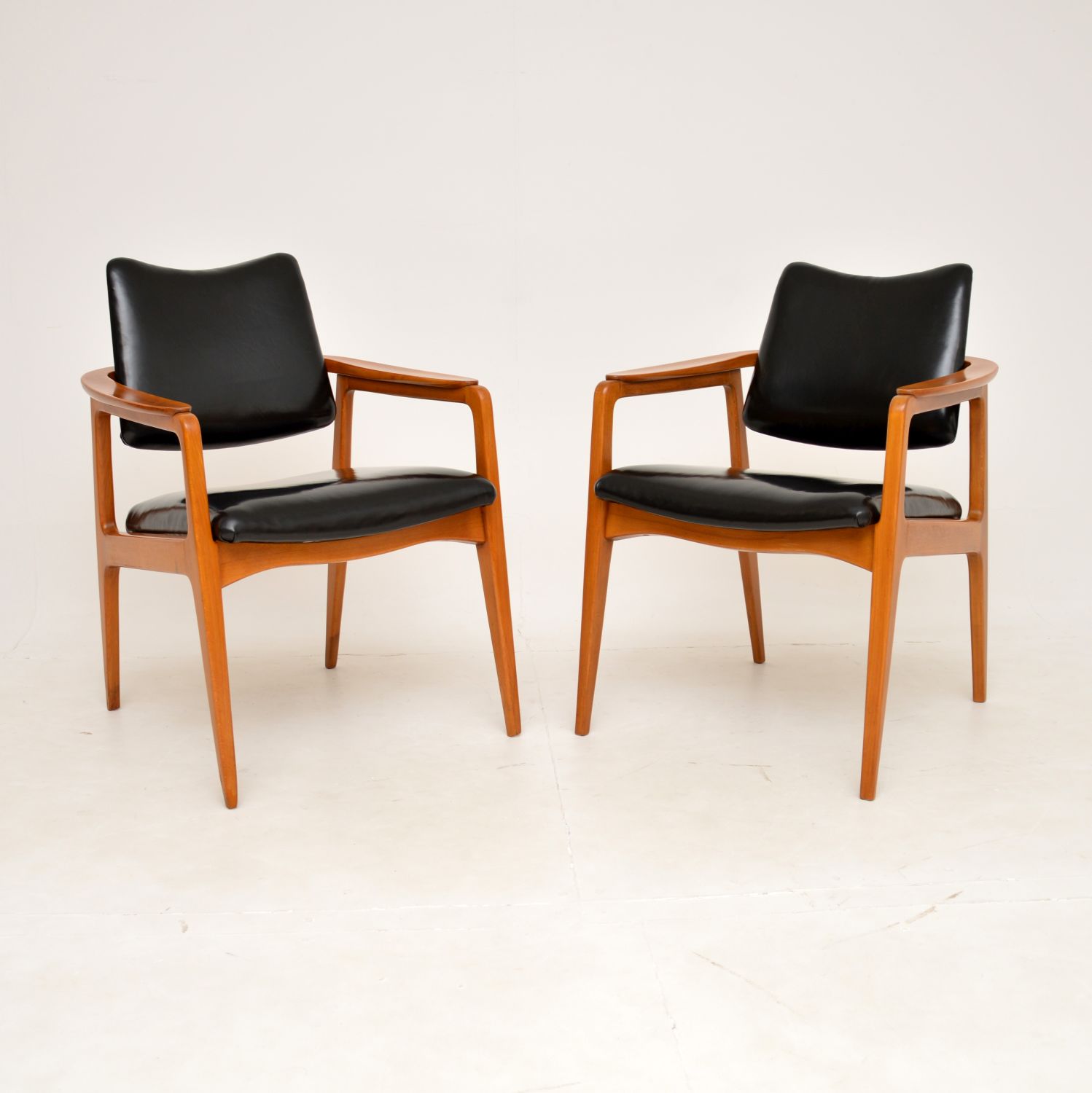 pair of retro vintage danish armchairs sigvard bernadotte france and daverkosen