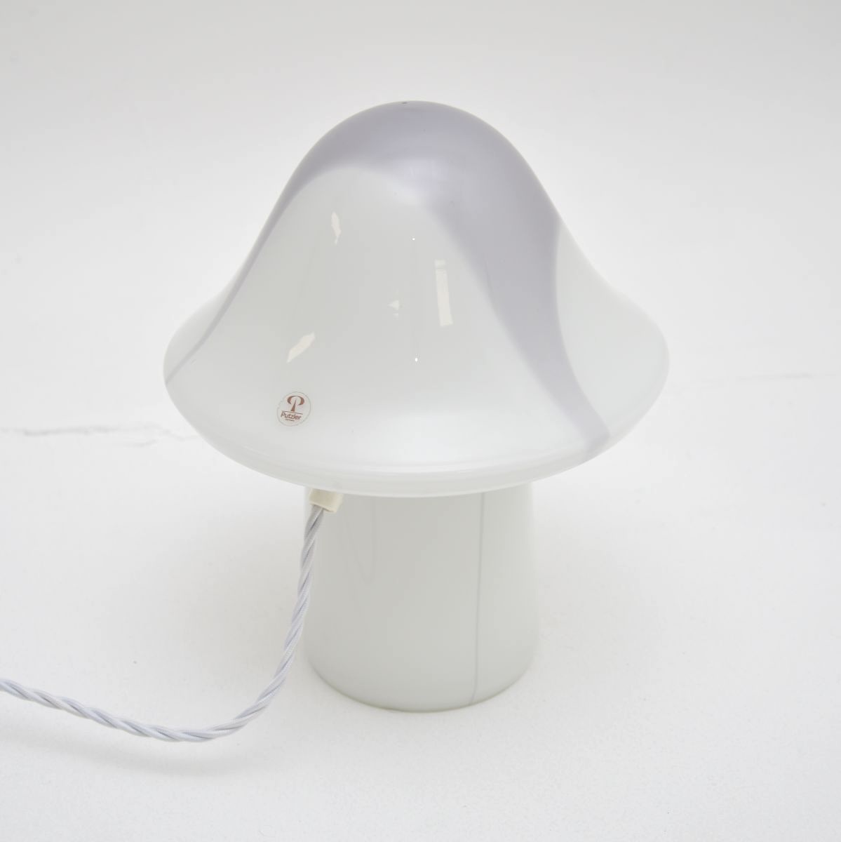 Vintage Murano Glass Mushroom Lamp by Peil and Putzler