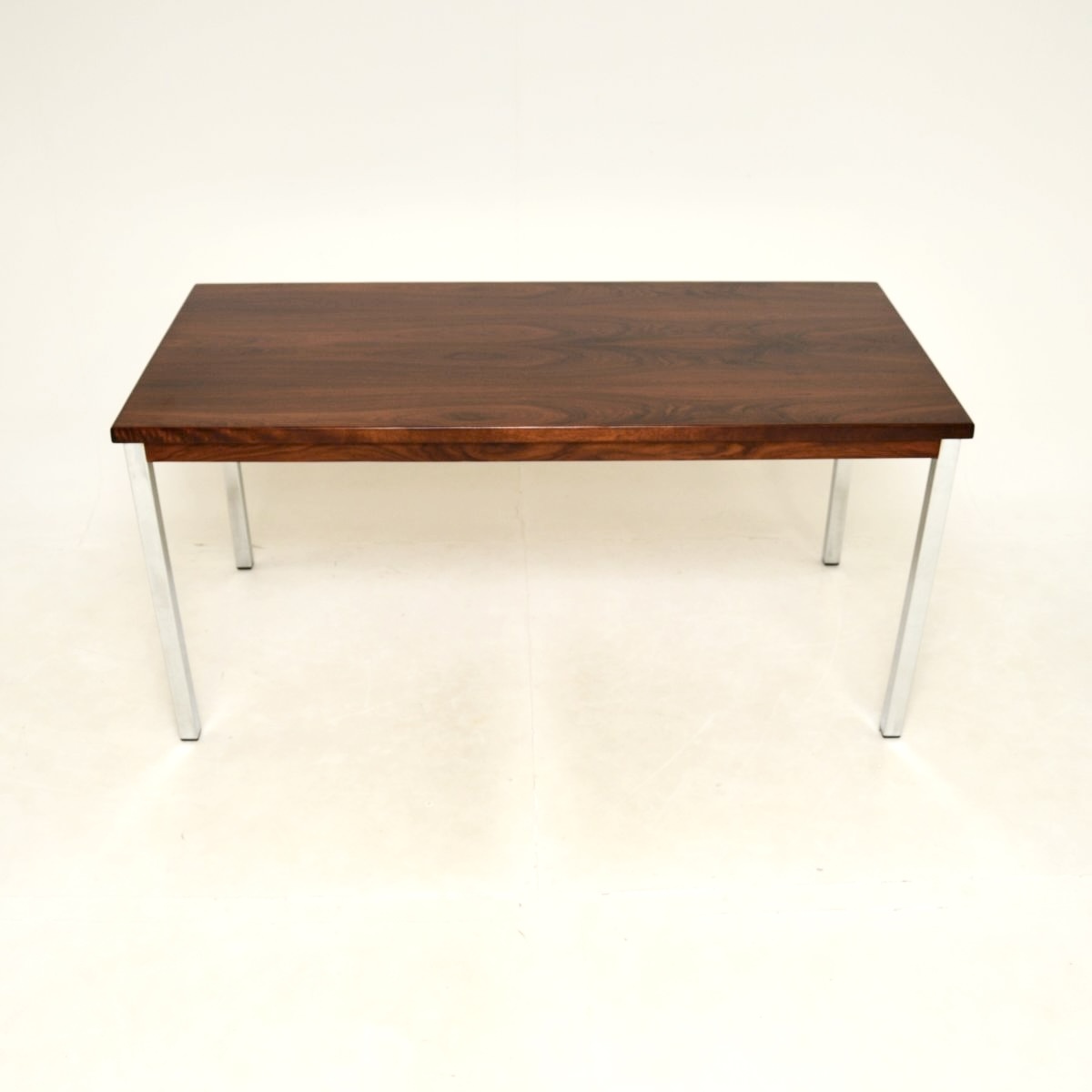 Vintage Midcentury Rosewood and Chrome Desk