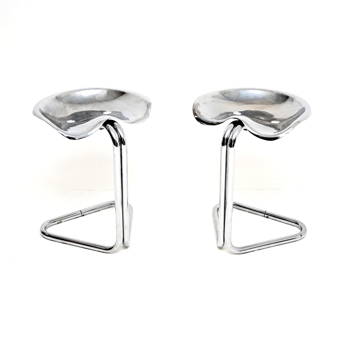 Pair of Vintage Tractor Stools by Rodney Kinsman for OMK