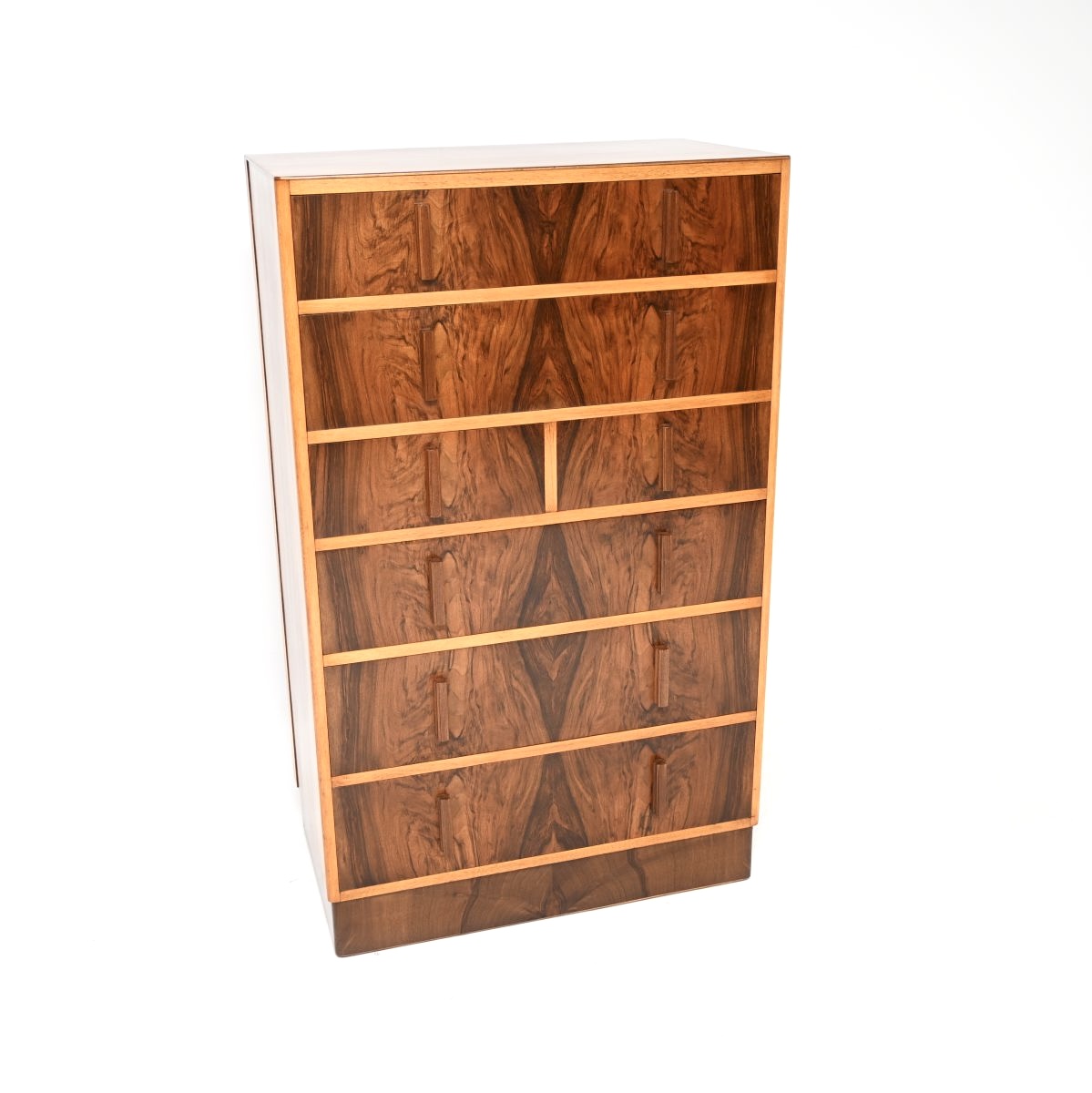 Art Deco Figured Walnut Chest of Drawers