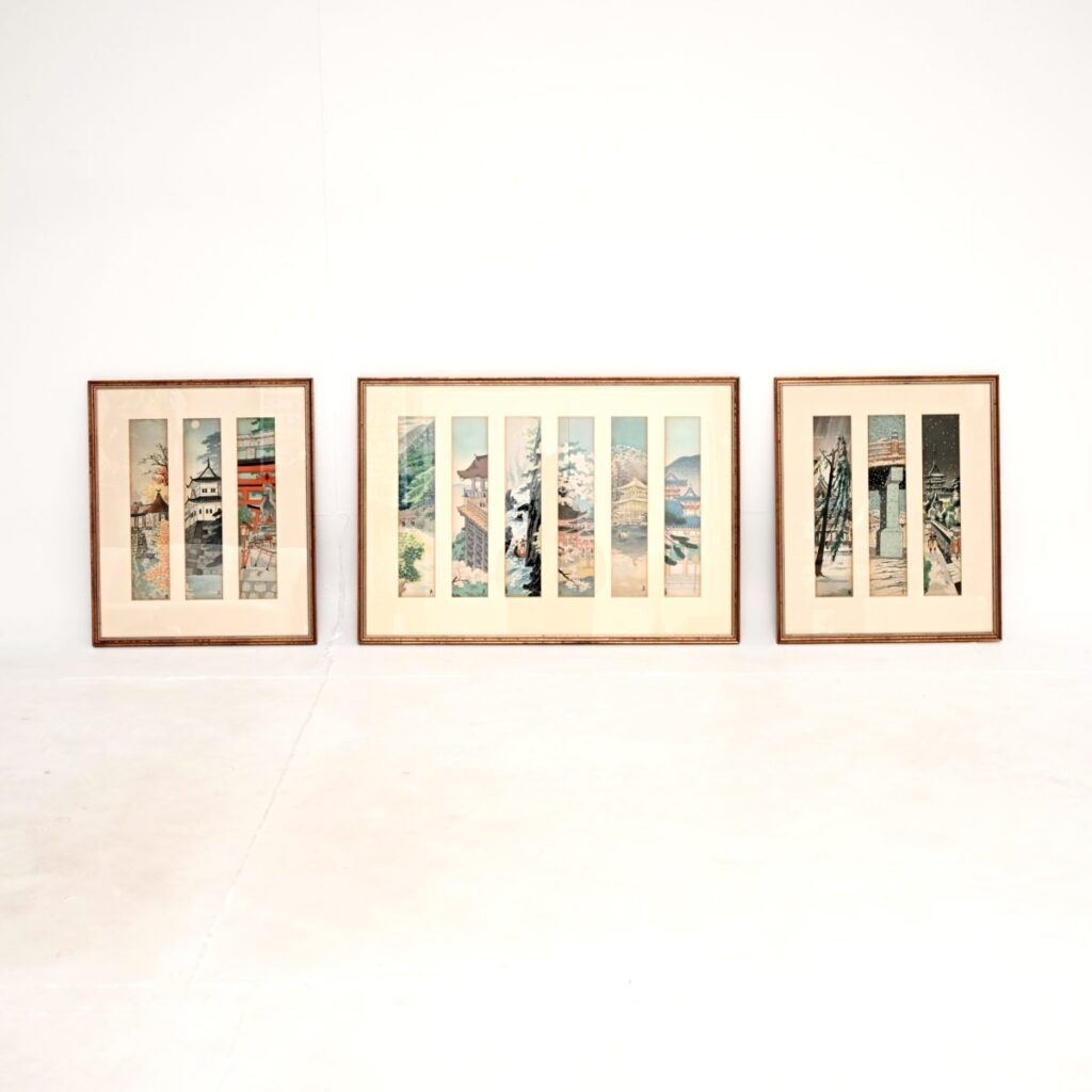 Vintage Japanese Woodblock Prints by Tokuriki Tomichiro