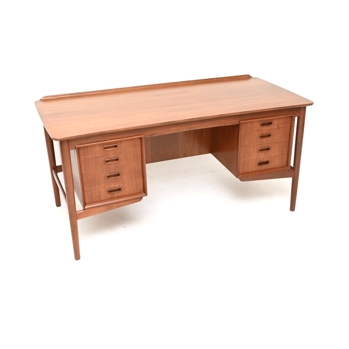 Vintage Danish Teak Desk by Svend Aage Madsen for HP Hansen