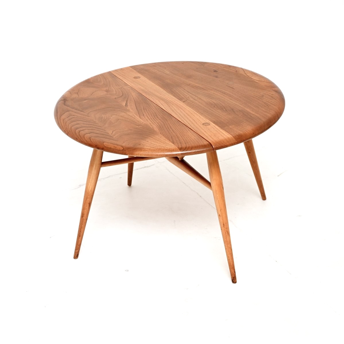 Vintage Ercol Drop Leaf Coffee Table in Solid Elm