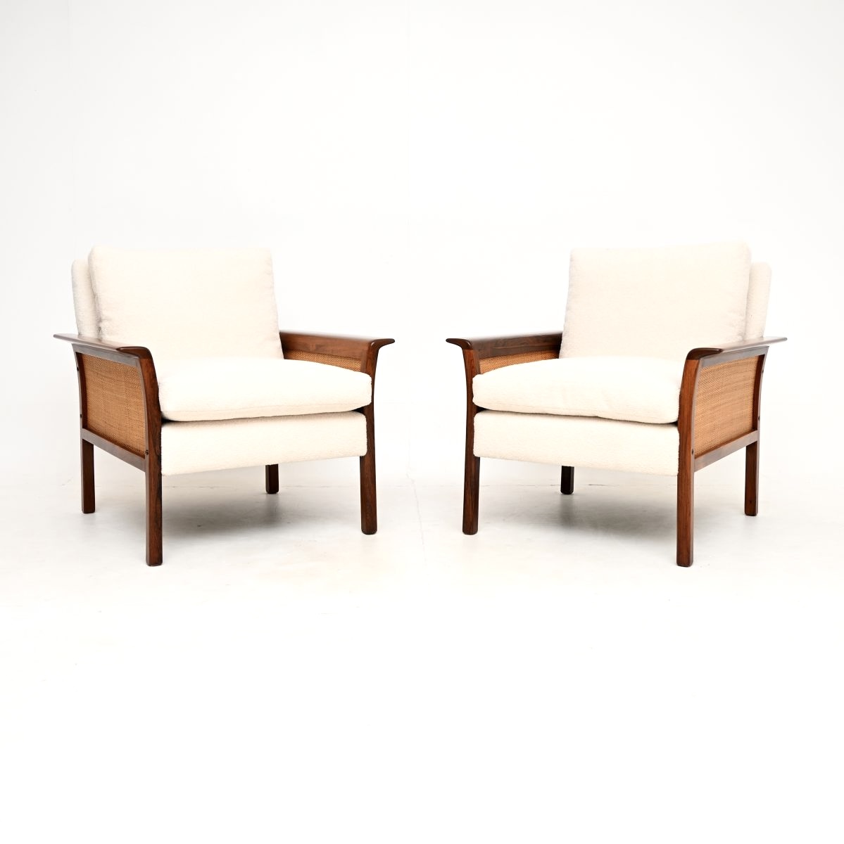 Pair of Vintage Scandinavian Rosewood armchairs by Sigurd Ressell for Vatne Mobler