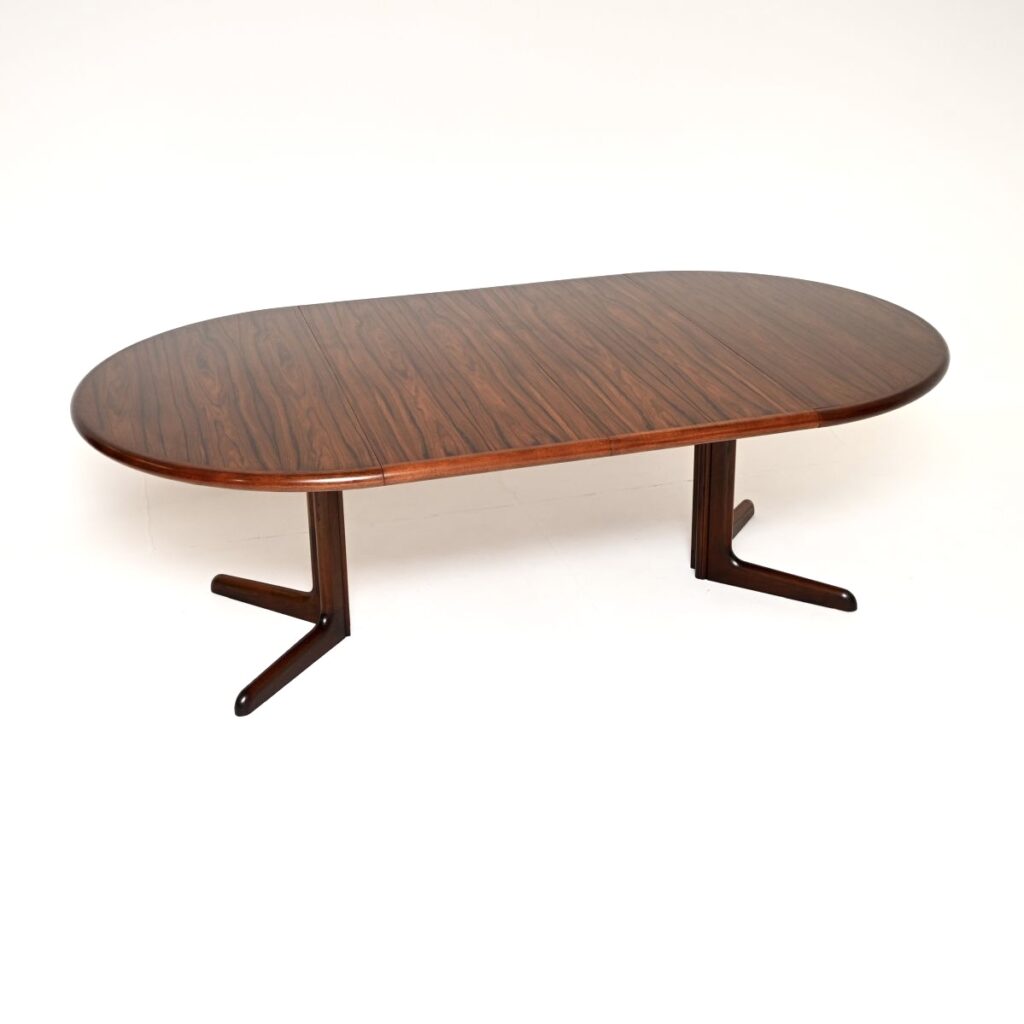 Danish Vintage Rosewood Extending Dining Table